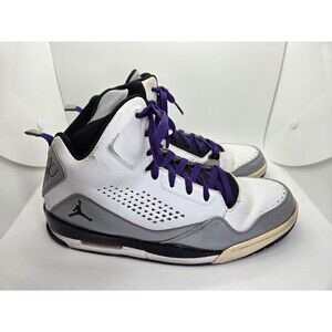 Air Jordan SC-3 Basketball Shoes Men's 12 White Dark Concord Athletic Sneakers